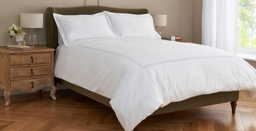 Cotton Collection Sateen Triple Row Cord Bed Linen Set